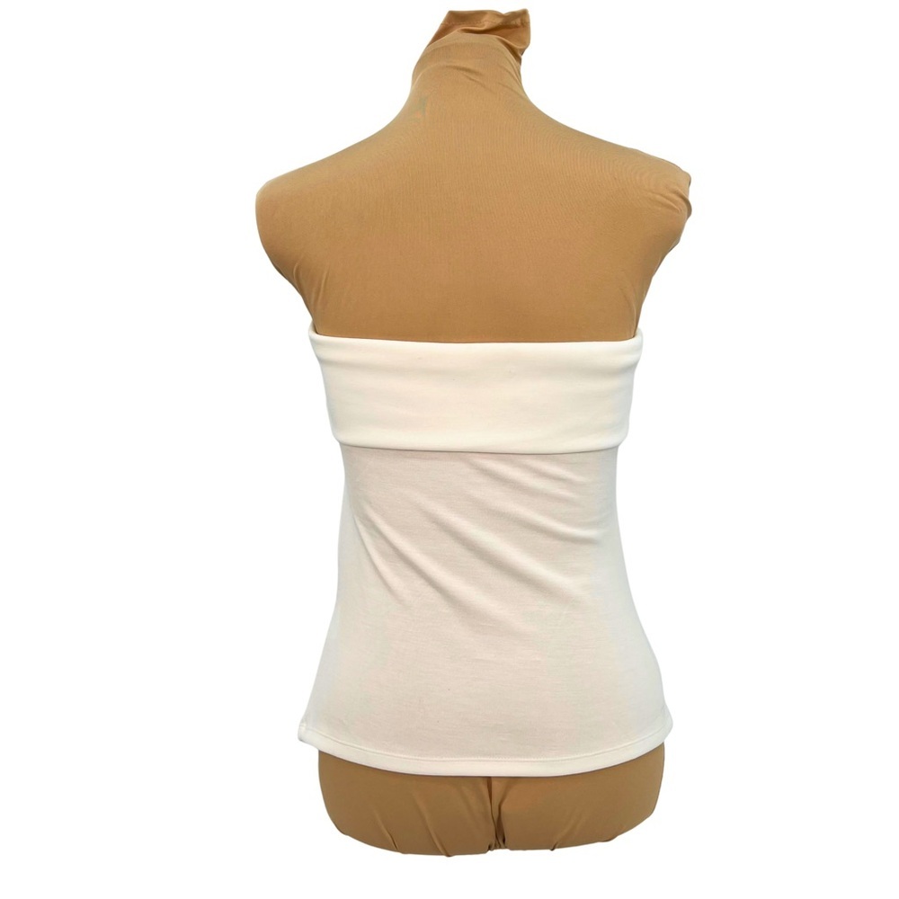 Emerson Lang (Large - NWOT) White Ruched Strapless Top - Picture 5 of 8
